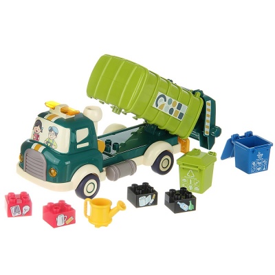 Машина инерционная Мусоровоз свет звук пар Veld Co 136177 1